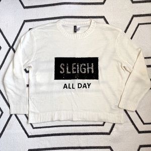 “Sleigh All Day” Sequin Christmas Sweater